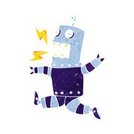 cartoon terrified robot N4