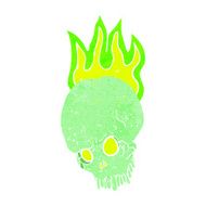 cartoon spooky skull N99