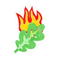 cartoon burning eaf symbol N2