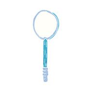 cartoon old tennis racket N5