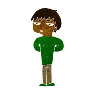 cartoon antisocial boy N6