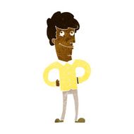 cartoon happy man N281