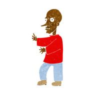 cartoon mean looking man N6