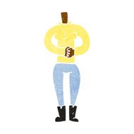 cartoon female body (add photos or mix and match cartoons) N124