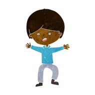 cartoon boy panicking N16