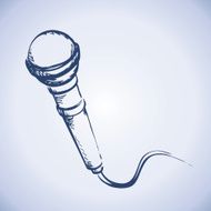 Microphone Vector drawing