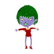Cartoon Vampire Girl N136