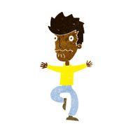 cartoon frightened man N65