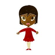 cartoon girl in dress N6