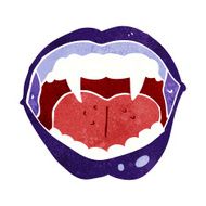 cartoon vampire mouth N15