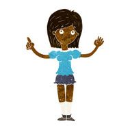 cartoon woman explaining idea N7