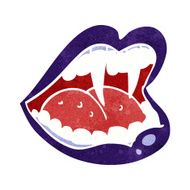 cartoon vampire mouth N16