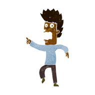 cartoon terrified man N157
