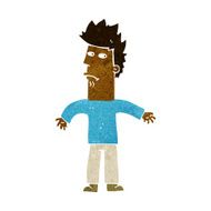 cartoon confused man N45