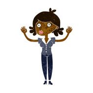 cartoon woman surrendering N5