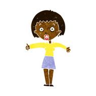 cartoon amazed woman N6