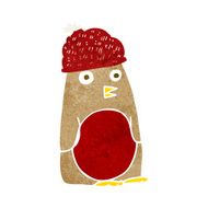 cartoon robin in hat N8