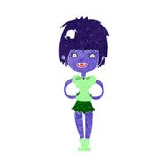cartoon happy vampire girl N20