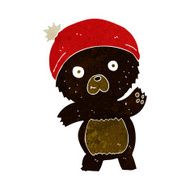 cute cartoon black bear N28