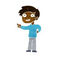 Cartoon Man Pointing N126
