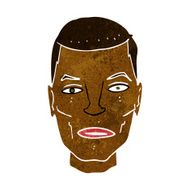 cartoon serious male face N5