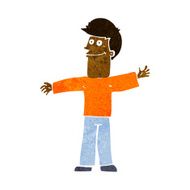 cartoon happy man N283