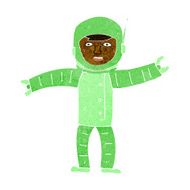cartoon space man N28