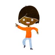 Cartoon Man Pointing N128
