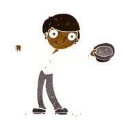 cartoon man tipping hat N5