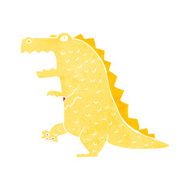cartoon dinosaur N107