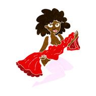 cartoon woman changing N6