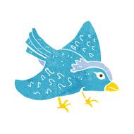 cartoon garden bird N19