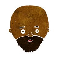 cartoon shocked man with beard N8