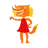 cartoon fox girl N2