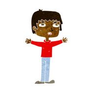 cartoon nervous man N95