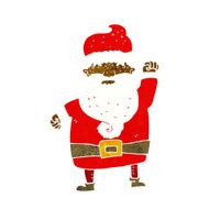 cartoon angry santa claus N12