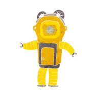 cartoon deep sea diver N18