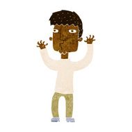 Cartoon Anxious Man N11