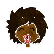 Cartoon Woman Screaming N11