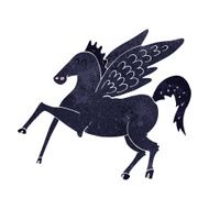 cartoon magic flying horse N2