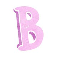 Cartoon Letter B N17