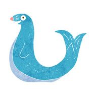 cartoon happy seal N12