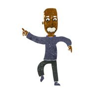 cartoon angry old man N90