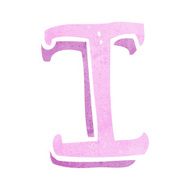 Cartoon Letter I N12