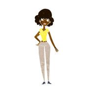cartoon pretty woman N158