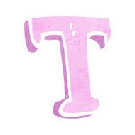 Cartoon Letter T N12