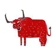 cartoon hairy cow N6