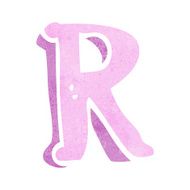 Cartoon Letter R N10
