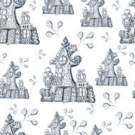 doodle seamless pattern N25