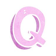 Cartoon Letter Q N10